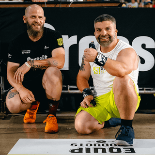 Athlete and handler 2024 Adaptive CrossFit Games