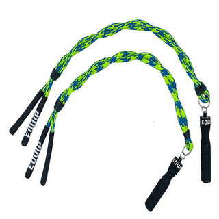 Twisted Multi Ropes™ Green and Blue on a White Background