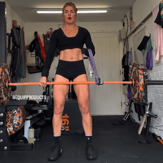 Louise Hawkins Adaptive Upper Female using the LouP Strap from Equip Products names after her