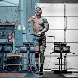 Victor Hugo Castro Using a Mono Rope half the page is color the other black and white