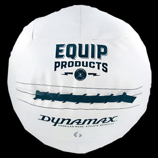 White Dynamax - Equip Co-Branded Wall Ball for Visually Impaired Athletes.