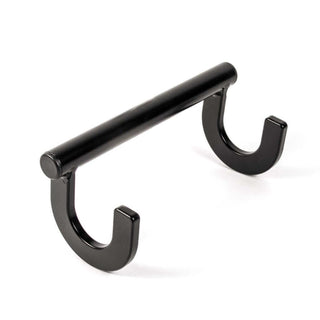 Black Aluminum rowing hook on a white background