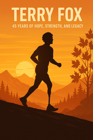 Terry Fox Animated Image Celebrating 45 Years of Hope
