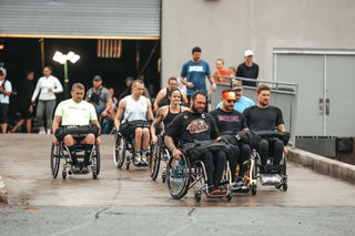 Wheelchair competitors at the 2023 WheelWOD Games in Raleigh, NC