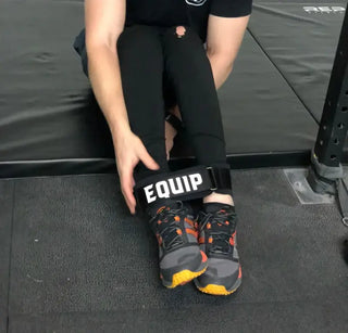 Ankle Strap On man working on the floor