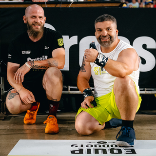 Athlete and handler 2024 Adaptive CrossFit Games