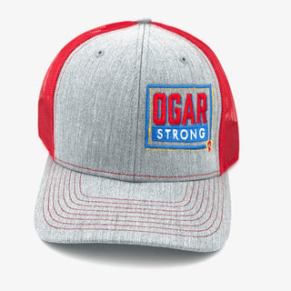 Grey Front Red Back Ogar Strong Hat