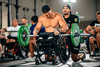 Mike Egan resting barbell on his LapMat