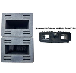 Rectangle Bike Pedal Blocks from Equip Products with Pedal Example - Jendel Rectangle Pedal