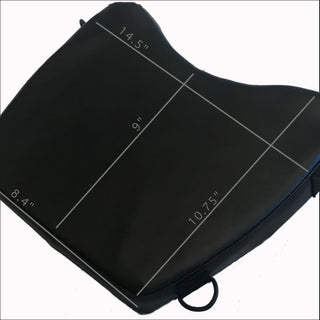 Dimensions on a LapMat white background