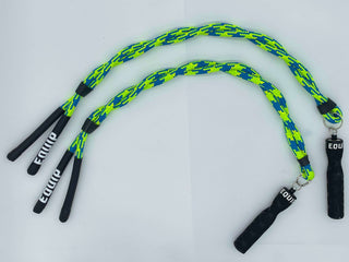 Green & Blue Twisted Multi Ropes™ (Jump Rope for Seated Athletes.)