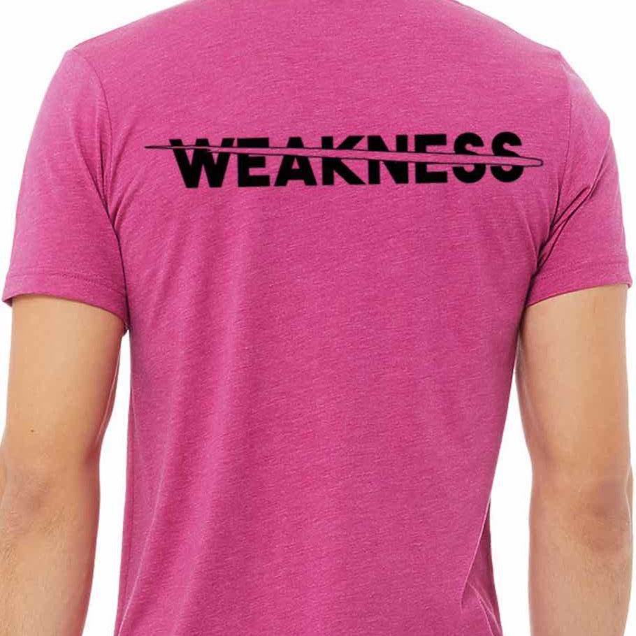 Attack Weakness Pink Shirt Back Picture