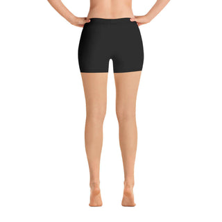 WheelWod women's shorts on a women pictured from the waist down facing backward