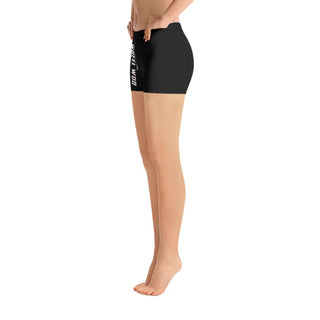 WheelWod women's shorts on a women pictured from the waist down facing left